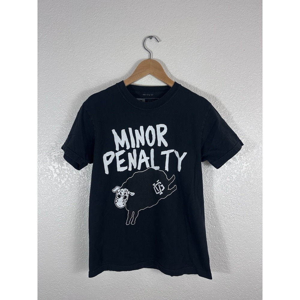 Violent Gentlemen Minor Penalty Hockey Graphic T-Shirt Black Men's Small